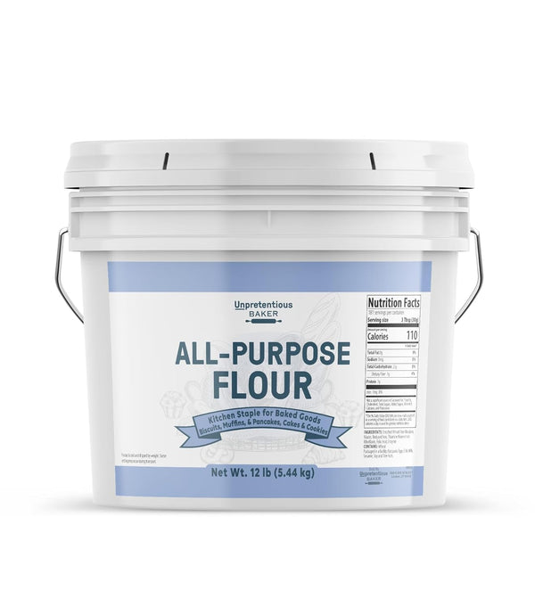 Unpretentious All Purpose Flour, 2 Gallon Bucket, Versatile Kitchen Staple, Food Storage