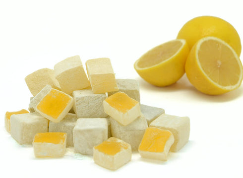 Mughe Gourmet Turkish Delight Candy Gift Box - 7oz/200g - Halal, Vegan Lokum Fruit Flavors for Special Occasions