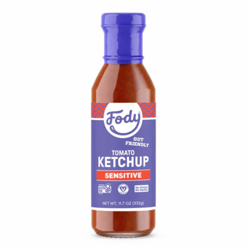Fody Foods Original Tomato Ketchup, 11.7 Oz (Pack of 2), Garlic and