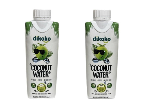 Generic Dikoko Coconut Water, Brazilian, Not from Concentrate, Low Calorie, Fat Free, No