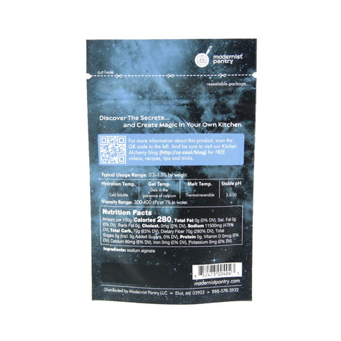 Pure Sodium Alginate, 50g/2oz, Non-GMO Vegan, OU Kosher Certified