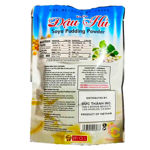 Generic 3.17 oz (90g) Dragon Soya Pudding Powder (To Ph) Authentic Vietnamese Silky Tofu Dessert Mix, Soft & Smooth
