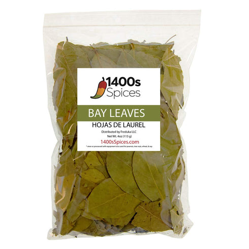 4oz Bay Leaves Semi Selected, Dried Bay Leaf by 1400s Spices