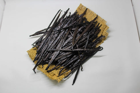 25 (25 Plump Tahitian Vanilla Beans for Making Vanilla Extract, Vanilla Beans Grade A++, From Papua, Perfect Homemade