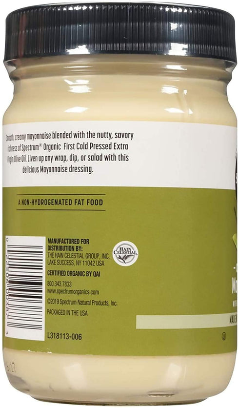 Org6 Spectrum Naturals Mayonnaise Olive Oil