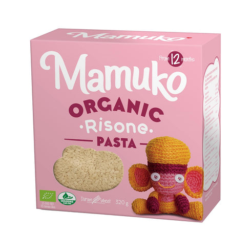 MAMUKO 4-Pack 12+ 12 Organic The Beginning Pasta Variety Mix (Ditalini, Stelline, Risone, Capellini) Quick-Cook Pasta