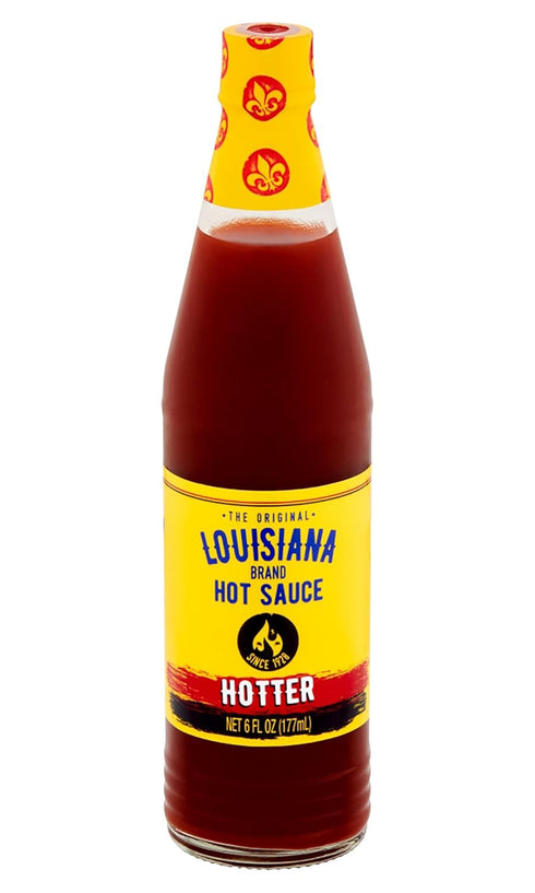 "LOUISIANA" Brand (6 Oz (Pack 3)) Louisiana Brand Hot Sauce, Hotter Hot Sauce Fl