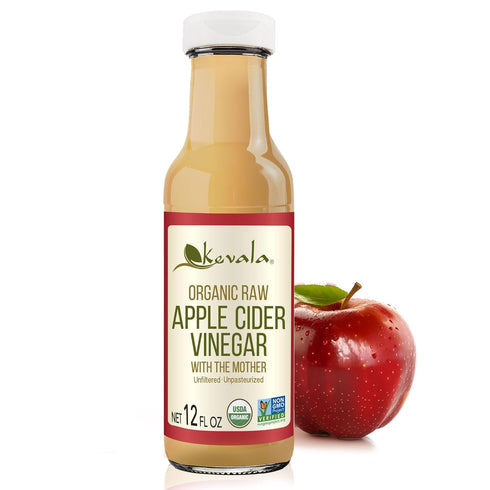 Kevala Organic Raw Apple Cider Vinegar - Unfiltered and Unpasteurized Apple Vinegar