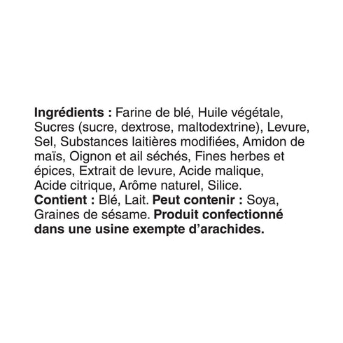 Boulangerie Grissol 120g Baguettes, Garden Herb - Light and Crispy, Perfects as a Stand-Alone Snack or Topped Single