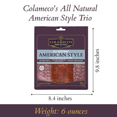 Pack (Pack 1, Colameco Deli Selection TRIO - Uncured, All-Natural, No Nitrates, Resealable of American Brand Deli TRIO)