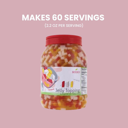 Topping-8.38lbs/bottle-variation Bossen Jelly (Rainbow)
