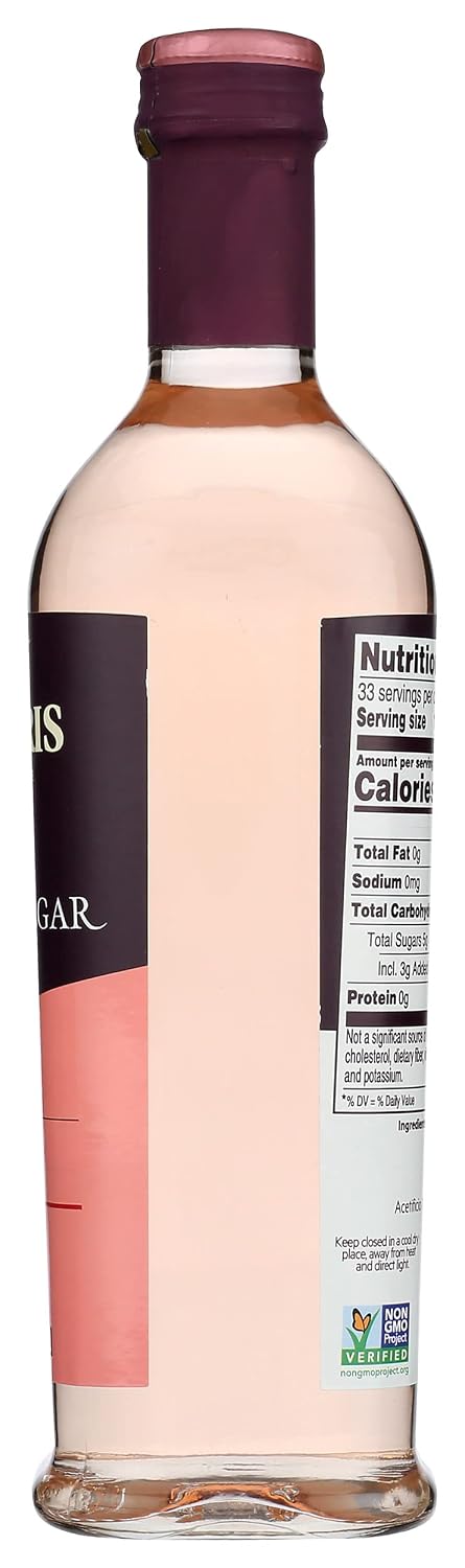500 ML (Pack 6) De Nigris Sweet Rose Wine Vinegar, Non GMO