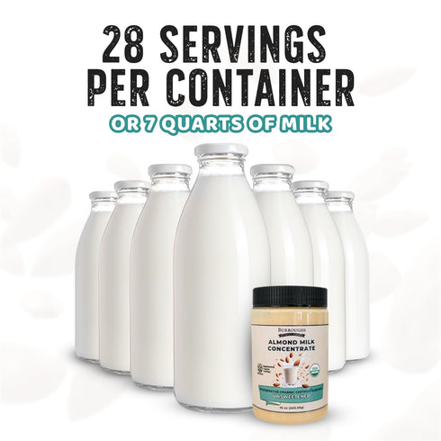 16 Oz 28 Burroughs Family Farms USDA Organic Almond Milk Concentrate, First Regenerative Organic Certified Farm