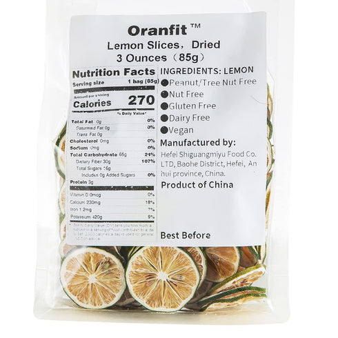 Oranfit (3oz/85g) Dried Lime Slices, Natural Dried Lime Slices, Crafts Cake Decoration Cocktail Garnish Table Scatters