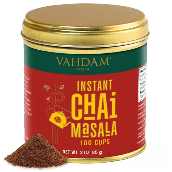 VAHDAM Instant Chai Tea (3oz/85g) - Traditional Masala Chai | Makes 100
