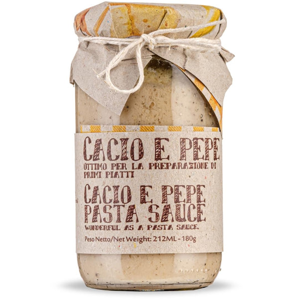 ARTIGIANI DEI SAPORI - Creamy Cheese and Pepper Pasta Sauce Jar, 6.3