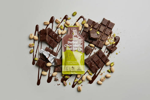 Fueled by AF 8 (8 oz (8 (Pack 8), Fueled AF Vegan, Keto, and Paleo Friendly, Pouches each) Ounce of Dubai Chocolate