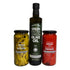 Hellenic Farms Greek Extra Virgin Olive Oil, plus Greek Roasted Red Peppers,