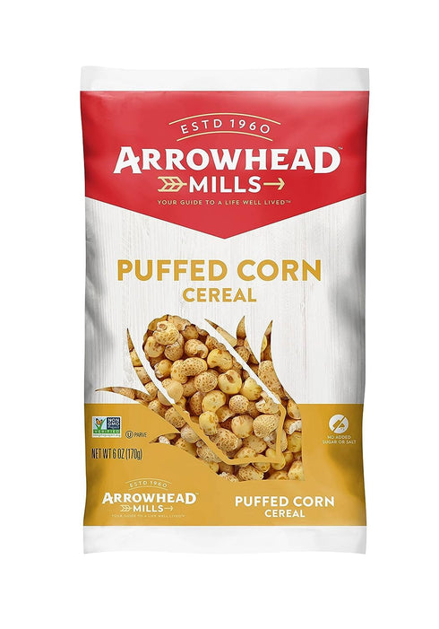 Arrowhead Mills Puffed Corn Cereal 6x 6 Oz