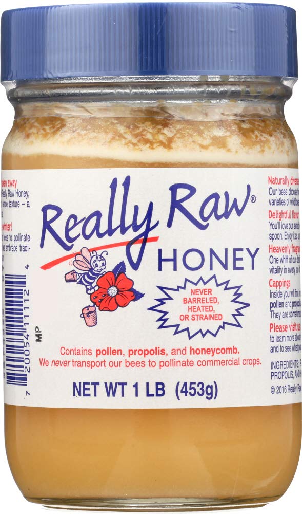 GONDMAX Really Raw Honey, Honey, 2 Pack (1 lb (453 g) Each)