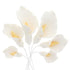 Wired,3 6 Count Global Sugar Art Calla Lily Sugar Cake Flowers White with Yellow, sizes, by Chef Alan Tetreault