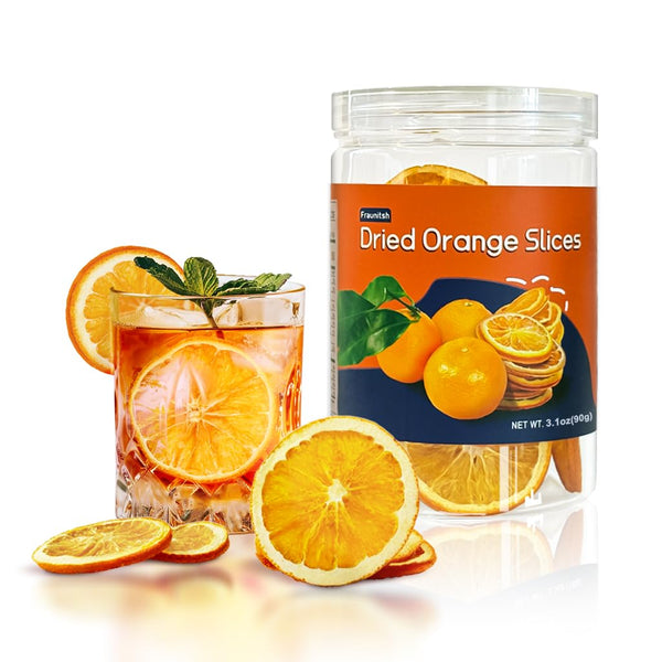 Fraunitsh Dried Orange Slices, Dehydrated Dried Oranges Slices for Cocktails, Garnishes, Cakes, Crafts