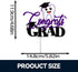 LQINBIBJ 2025 Glitter Purple Congrats Dentist Cake Topper - Class Of Medical School Graduation Party Decorations