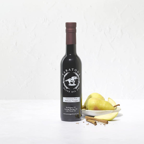 Saratoga Olive Oil Company Cinnamon Pear Dark Balsamic Vinegar 375ml (12.7oz)