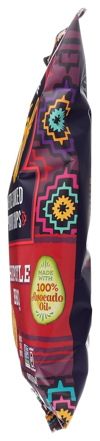5.5 (Pack 6) Siete Kettle Cooked Chipotle BBQ Potato Chips, Gluten Free, Ounces