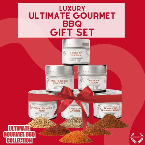 6 GLP-1 Ultimate Gourmet BBQ Seasoning Collection | Non GMO | All Natural | Magnetic Tins | Friendly | Ultra Premium |