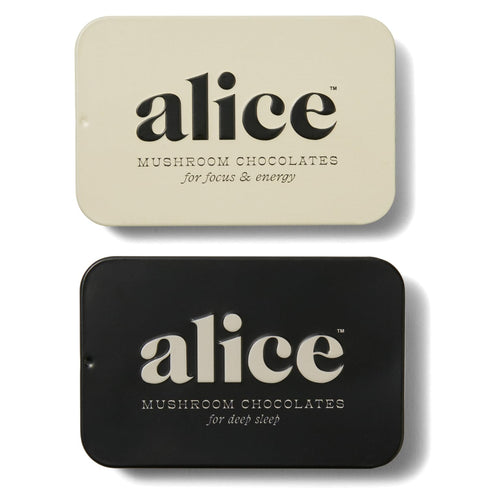 Alice Mushrooms Nightcap + Brainstorm Duo | Functional Mushroom Chocolates | Brainstorm