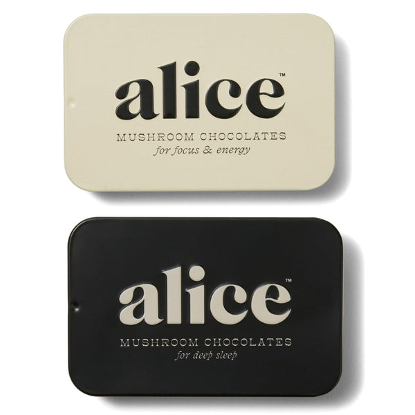 Alice Mushrooms Nightcap + Brainstorm Duo | Functional Mushroom Chocolates | Brainstorm