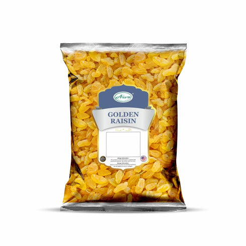 (5 LB) Aiva Golden California Raisins Naturally Sweet Dried Fruit for Snacking, Baking, and Cooking