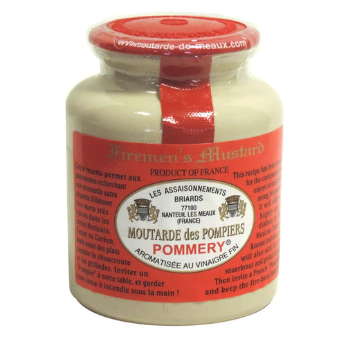 Pommery Moutarde de Meaux - Fireman's Mustard - Moutarde des Pompiers - 250g,