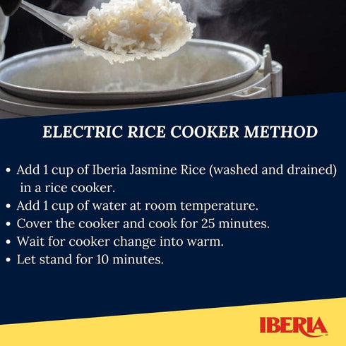 5 lbs. Iberia Jasmine Rice, Long Grain Naturally Fragrant Enriched Jasmine Rice