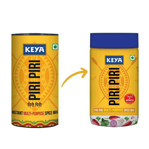 Keya Piri Piri - Instant Seasoning Mix Original Flavour 3 Way Sprinkler Cap (Pack Of 3) 240 Grams.