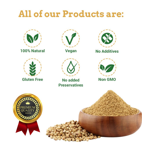 Spice Magic Ground Spices - 100% Pure, Aromatic & Natural, Gluten-Free, Non-GMO, Indian Origin (7oz, Coriander Powder)
