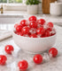 DM Sweets 2 lbs Jumbo Cherry Candy Balls with Gum Center - of Fresh Individually Wrapped Red Sweet Hard Candy Suckers
