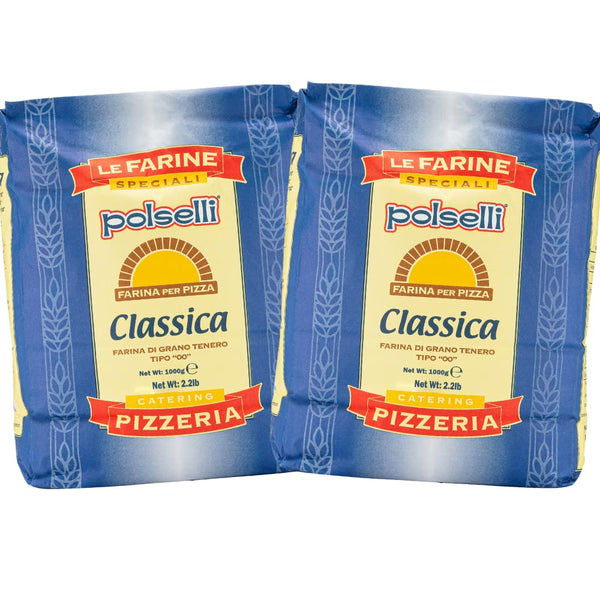 POLSELLI 2 PACK, Classica, Type 00 Flour, Tipo OO, All Natural, No