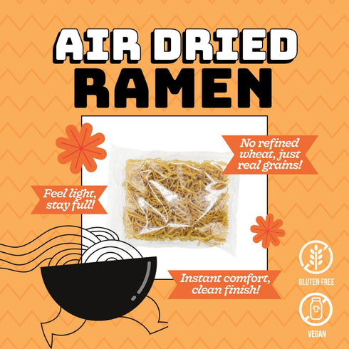 SAMABILA (Pack 6) 100% Multigrain Ramen of - Air Dried - Gluten Free - Vegan - Natural Ingredients