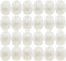 ONEINHE 24 Pcs White Plastic Easter Eggs, 2.36" Fillable Surprise Egg for Easter