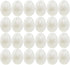ONEINHE 24 Pcs White Plastic Easter Eggs, 2.36" Fillable Surprise Egg for Easter