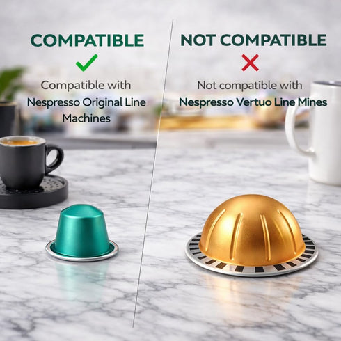 80 Pack, 8 ROSSO CAFF Espresso Coffee Pods for Nespresso Original Machines - Capsules Variety Signature Flavors, Medium
