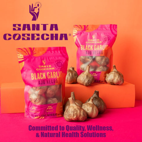 Santa Cosecha Bulbs -100% Bulbs Package 8.82oz (250g) Aged Black Garlic Real and Whole Premium Quality Aged Black