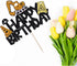 1pcs Construction Cake Toppers,Happy Birthday Truck Excavator Cak Decoration,Children Excavator Engineering Birthday