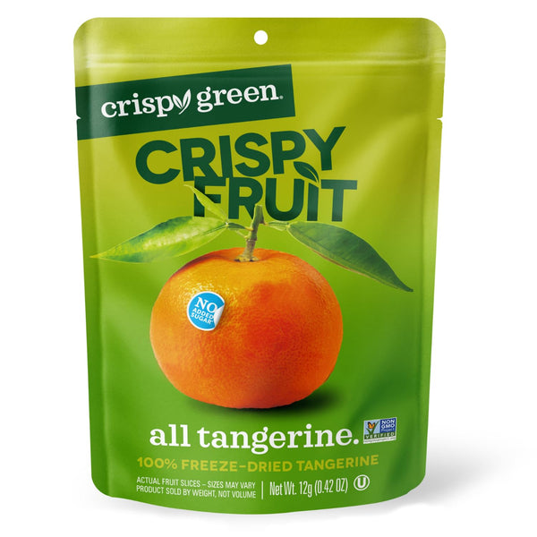Crispy Green Freeze-Dried Tangerine Fruit Snacks, 0.42 Oz (Pack of 12), 100%