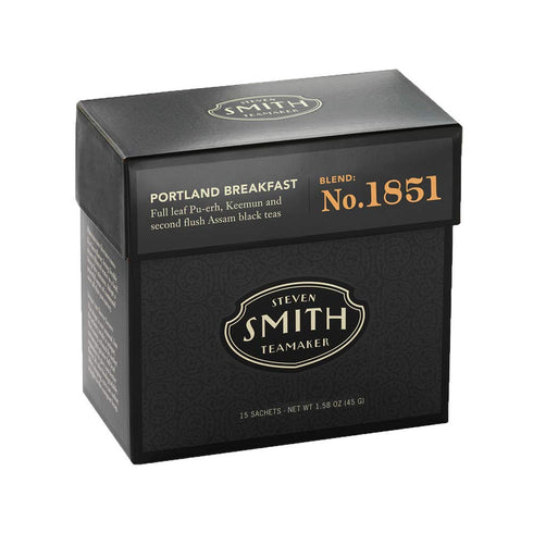 1851, 15 1.58oz Smith Teamaker Portland Breakfast No. Caffeinated, Sugar Free, Sustainably Grown, Organic Full Leaf