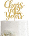 Gold Glitter Cheers to 42 Years Cake Topper, Happy 42nd Birthday Cake Topper, Birthday Party Decorations Supplies