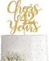 Gold Glitter Cheers to 42 Years Cake Topper, Happy 42nd Birthday Cake Topper, Birthday Party Decorations Supplies