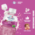 6 Pack 10.82 oz Mogu Mogu Grape Juice Drink with Nata de Coco (Coconut Jelly) Chewy Fruit Beverage for Kids & Adults